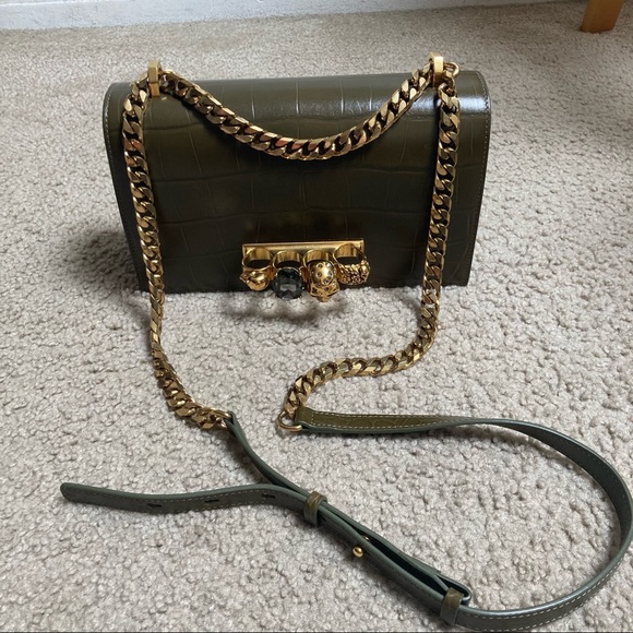 Alexander McQueen Handbags - Alexander McQueen Big Size Jewelled Satchel crossbody BRAND NEW NEVER USED